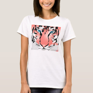Camiseta T-SHIRT PARA MUJERES - TIGRE DE PAZ blanco/