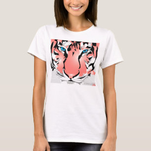 Camiseta T-SHIRT PARA MUJERES - TIGRE DE PAZ blanco/