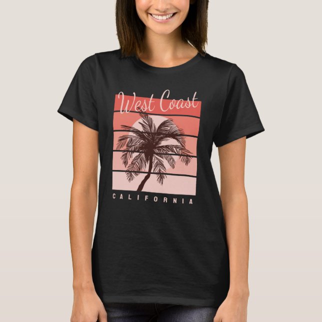 Camiseta T-Shirt, paraíso del surf en California (Anverso)