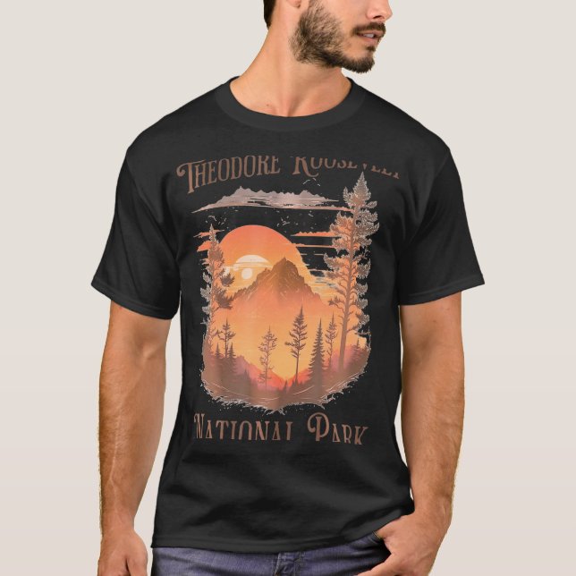 Camiseta T-Shirt Parque Nacional Theodore Roosevelt (Anverso)