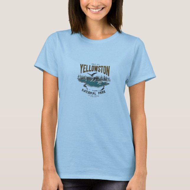 Camiseta T-Shirt, Parque Nacional Yellowstone (Anverso)