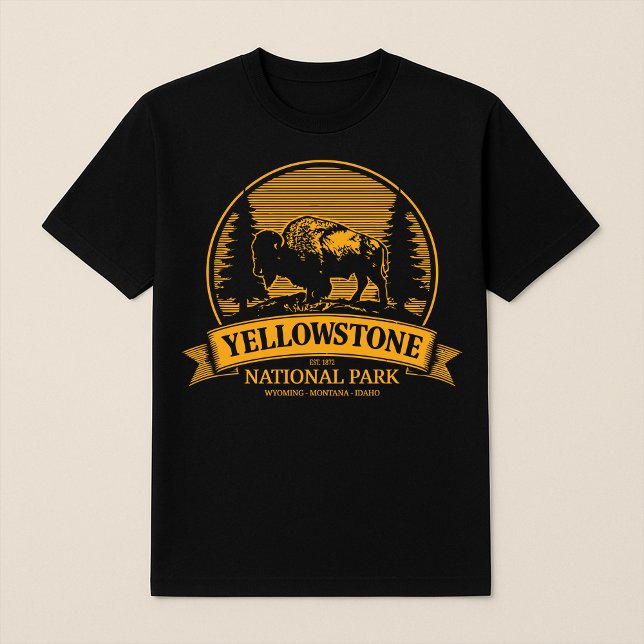 Camiseta T-Shirt, Parque Nacional Yellowstone Bison (Subido por el creador)
