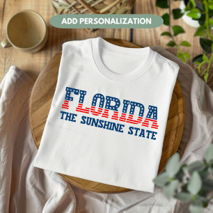 Camiseta T-Shirt, Personalizado del Estado Patriótico Sunsh