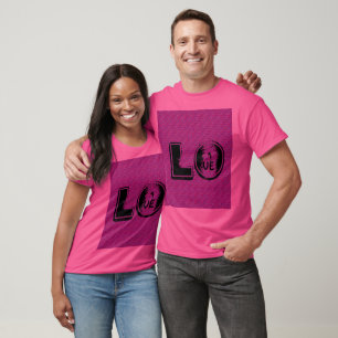 Camiseta T-SHIRT PINK LOVE Unisex MANDALA