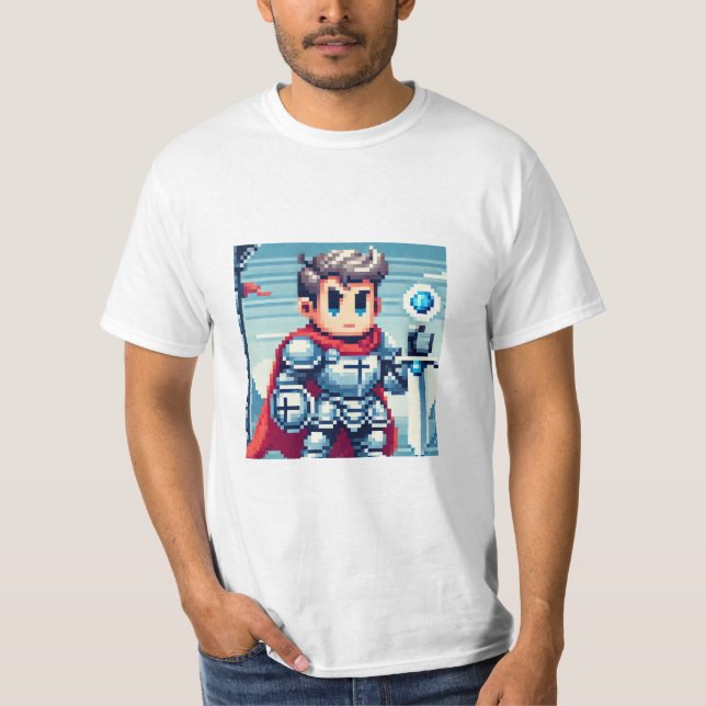 Camiseta T-shirt Pixel Knight (Anverso)
