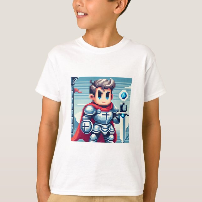 Camiseta T-shirt Pixel Knight (Anverso)