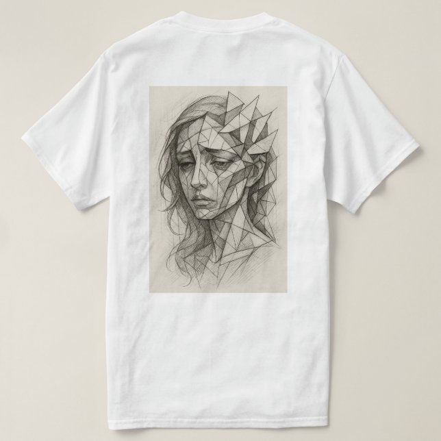 Camiseta T-shirt Portrait Art (Reverso del diseño)