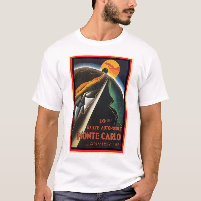 Camiseta T-Shirt, Poster de Reproducción de Monte Carlo (Anverso)