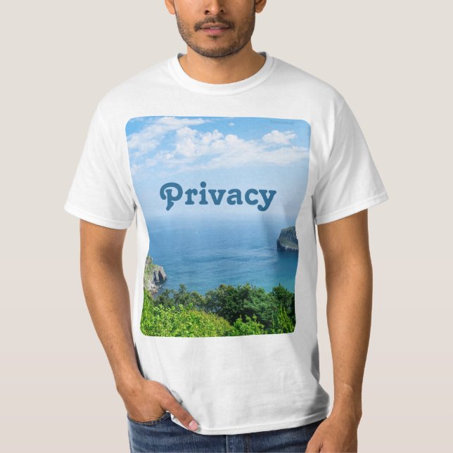 Camiseta T-shirt — Privacy (Anverso)