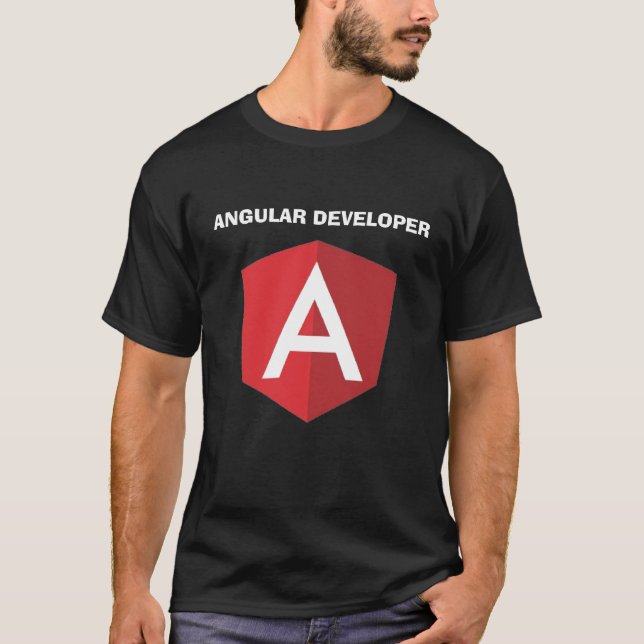 Camiseta T-Shirt programador angular (Anverso)
