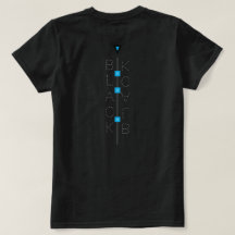 T-Shirt punto negro azul