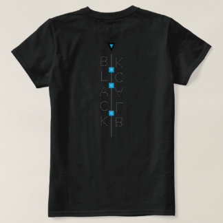 Camiseta T-Shirt punto negro azul