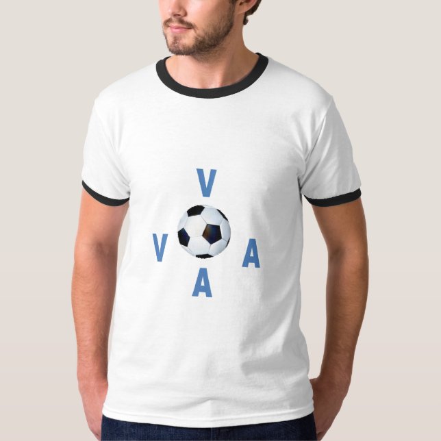 Camiseta T-shirt ras de cou blanc noir  VIRGINIA  SPORT  (Anverso)