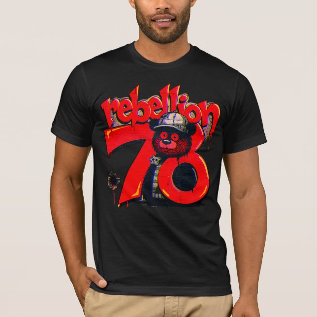 Camiseta T-Shirt Rebellion 78 teddy bear  (Anverso)