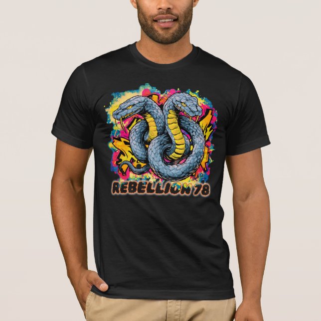 Camiseta T-Shirt Rebellion snakes  (Anverso)