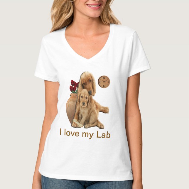 Camiseta T-Shirt recuperador de Labrador (Anverso)