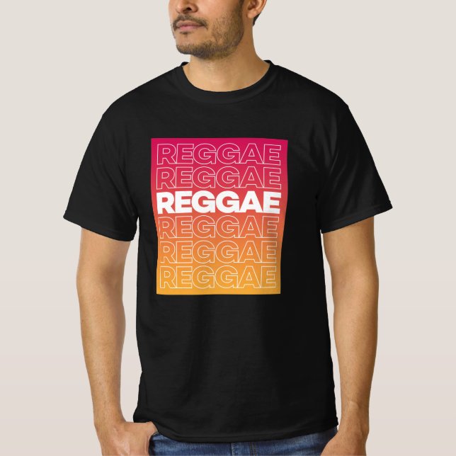 Camiseta T-Shirt Reggae Typography (Anverso)