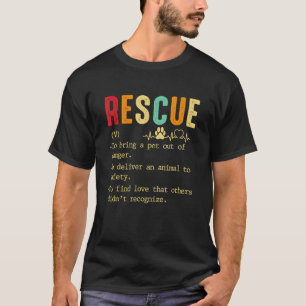 Camiseta T-Shirt Rescue Para Sacar A Un Mascota Del Peligro