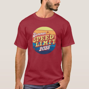 Camiseta T-Shirt Retro Sunset del Límite de Velocidad Veran