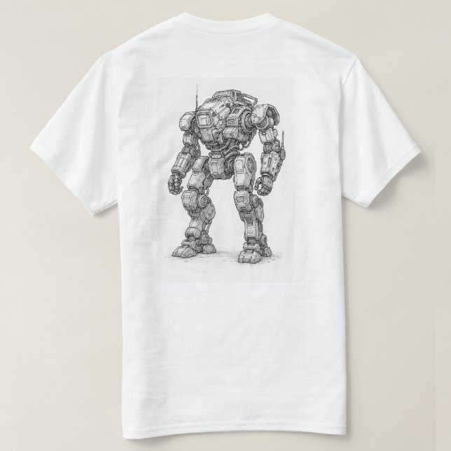 Camiseta T-shirt Robot  (Reverso del diseño)