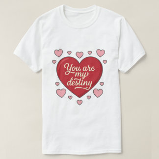 Camiseta T-shirt Romantique You Are My Destiny