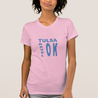 Camiseta T-shirt rose toile TULSA VOYAGE OKLAHOMA