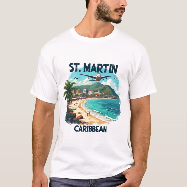 Camiseta T-Shirt Saint-Martin Caribbean | Tee (Anverso)