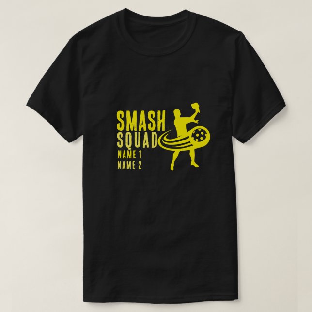 Camiseta T-Shirt, socio de piquetes del escuadrón de aplast (Diseño del anverso)