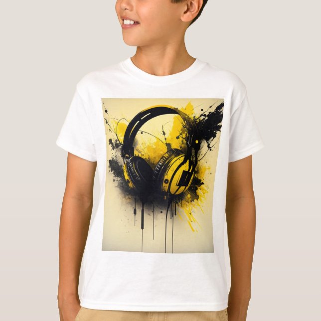 Camiseta T-shirt sound abstrait (Anverso)