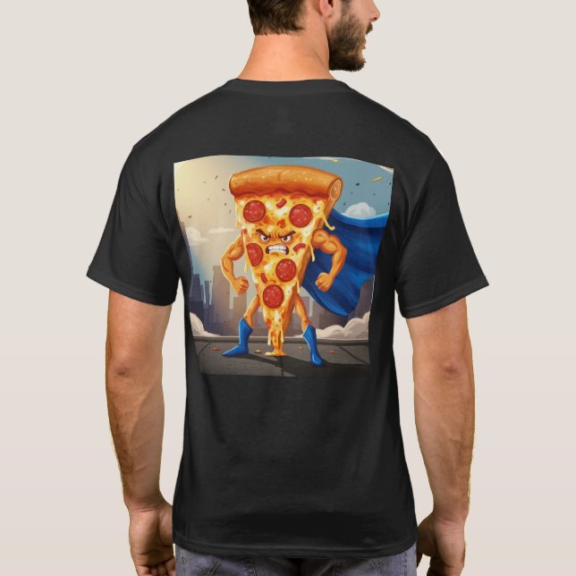 Camiseta T-shirt Super Pizza (Reverso)