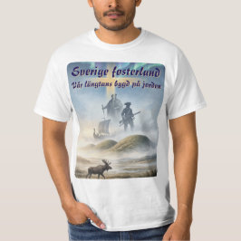 Camiseta T-shirt — Sverige fosterland