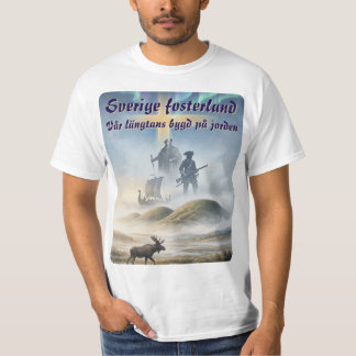 Camiseta T-shirt — Sverige fosterland