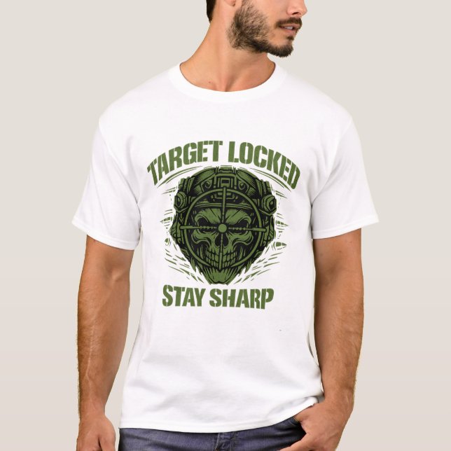 Camiseta T-shirt Target Locked Tactical Skull (Anverso)