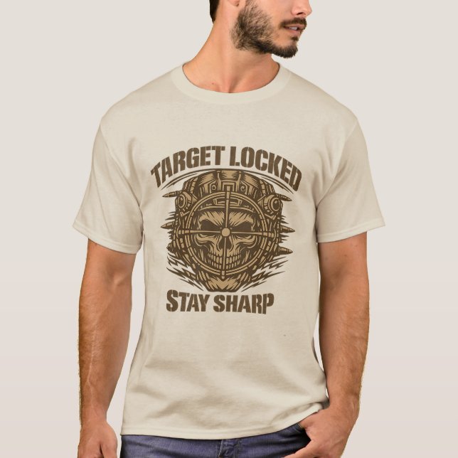 Camiseta T-shirt Target Locked Tactical Skull (Anverso)