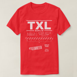 Camiseta T-Shirt Tegel Airport TXL de Berlín