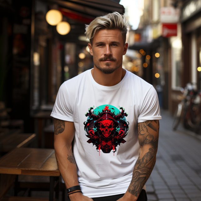 Camiseta T-shirt Tête de mort sanglante, Crane, Gotique (Subido por el creador)