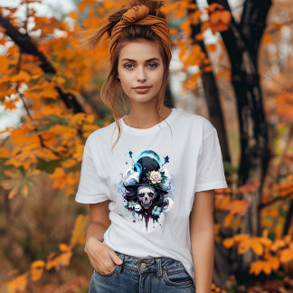 Camiseta T-shirt Tête de Sorcière Macabre