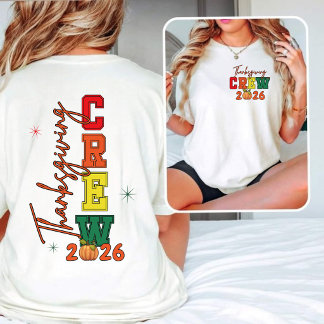 Camiseta T-Shirt „Thanksgiving Crew 2026“