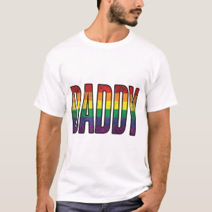Camiseta T-Shirt tipográfica Vintage Rainbow Daddy