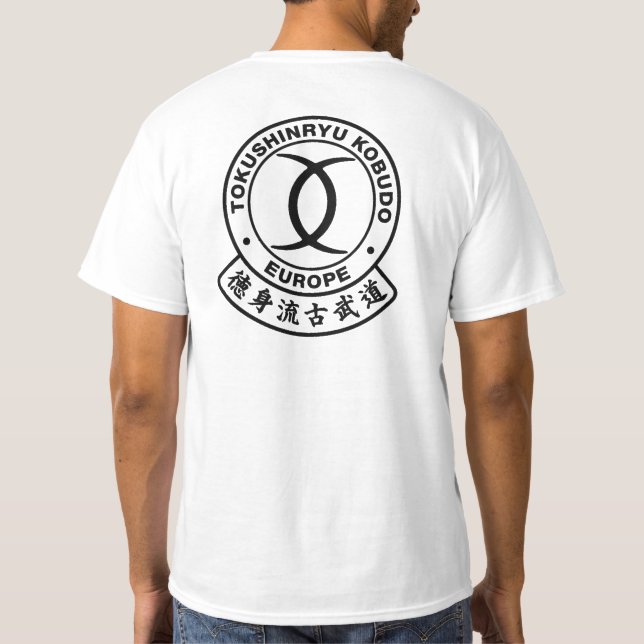 Camiseta T-Shirt Tokushinryu, Kobudo, Europa (Reverso)