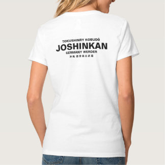 Camiseta T-Shirt Tokushinryu, Kobudo, Joshinkan, weiß, Dame