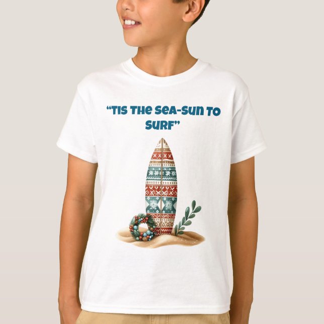 Camiseta T-Shirt-Tropical Christmas Family T Shirt (Anverso)