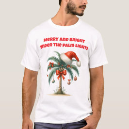 Camiseta T-Shirt-Tropical Christmas Family T Shirt