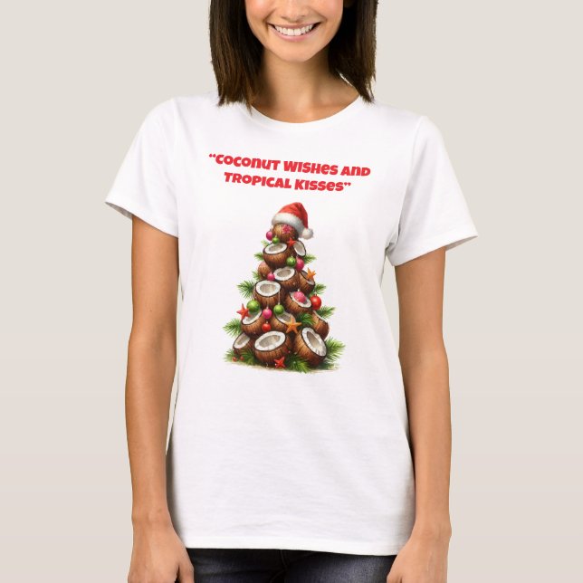 Camiseta T-Shirt-Tropical Christmas Family T Shirts (Anverso)