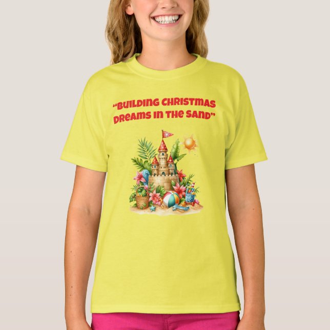 Camiseta T-Shirt-Tropical Christmas Family T Shirts (Anverso)