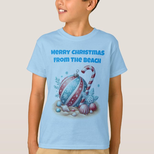 Camiseta T-Shirt-Tropical Christmas Family T Shirts (Anverso)