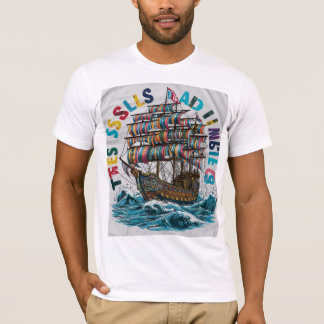 Camiseta T-shirt Unisexe - « Vintage Ship » 