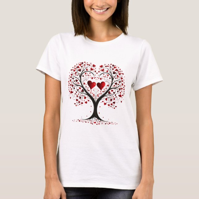 Camiseta T-shirt Valentines Day Hearts (Anverso)