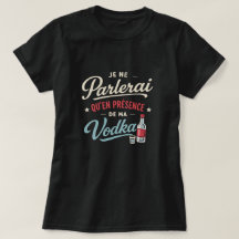 T-shirt Vodka sombre