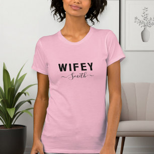 Camiseta t-shirt wifey  Basic t-shirt for women